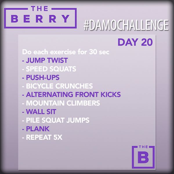 theberry's tweet photo. Start the week off right with today;s #DaMoChallenge! https://t.co/uszlL5I9Tx