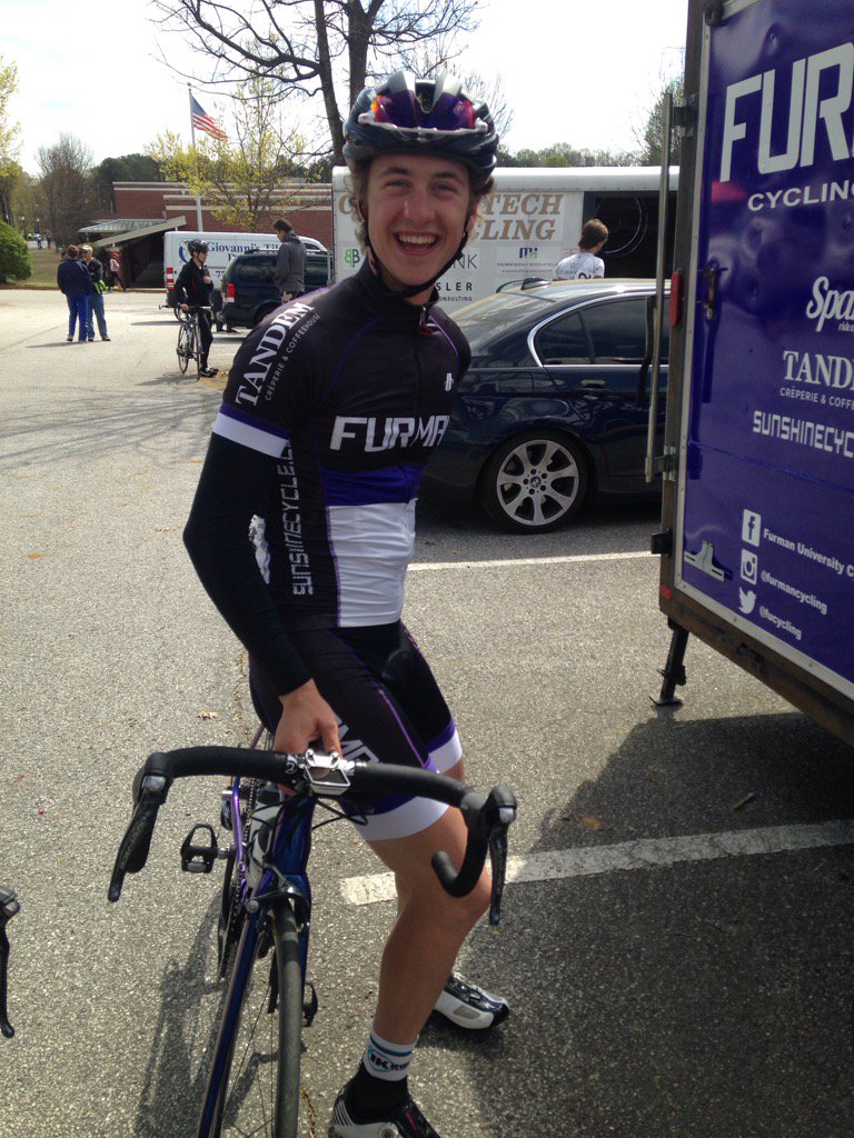 LMRHIM's tweet photo. @fucycling #cooperwillsey Winner Winner Chicken dinner! #GoFurman https://t.co/A5TbUk64Lr