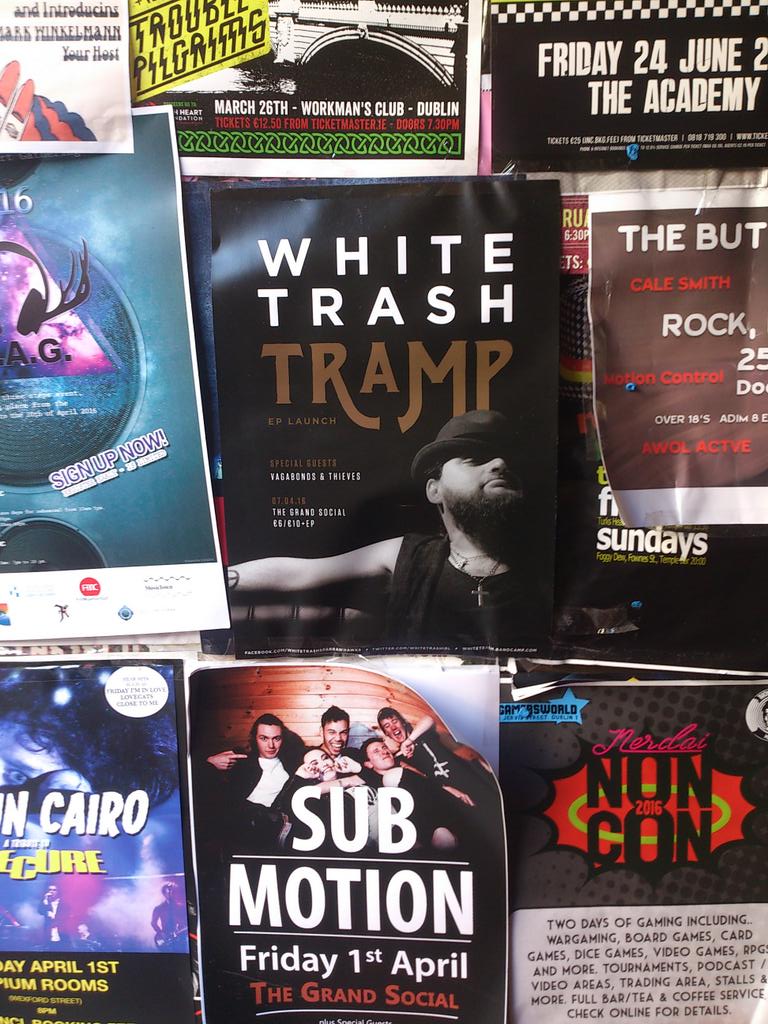 Spotted in #TempleBar! Less than 3 weeks to go until the Tramp Launch Party in <a href="/TGSDublin/">The Grand Social</a> on 7.4.16 #WhitetrashTramp