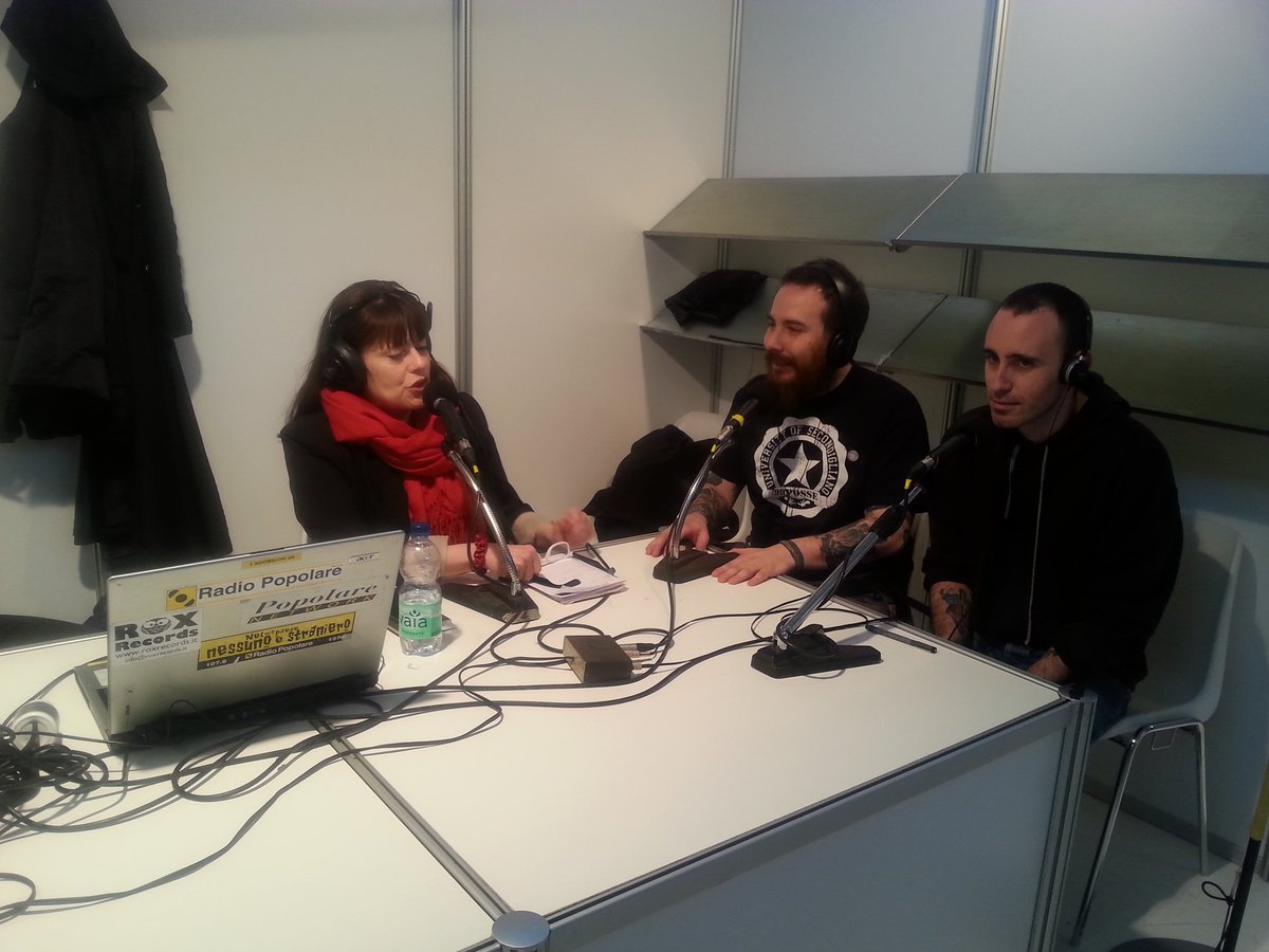 giumarani's tweet photo. @zerocalcare on air a @radiopopmilano #bellissimafiera https://t.co/y38X97tvG3