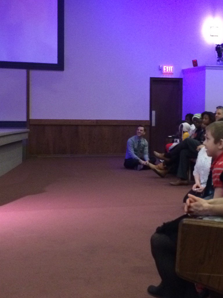 RaymondWoodward's tweet photo. From @DawnPolchies: @GuyZRichard translated for a French child at @CCC_Fredericton today; they received Holy Ghost! https://t.co/T2MZ0WxvOe