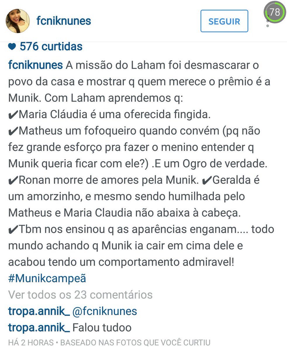 Anandaluh's tweet photo. @Anapaulafgg 
@MunikBarbosa 
@MunikNBBB 
@julianolaham 
@bbb 
@MunikBarbosa https://t.co/vOFcGR6Hqg