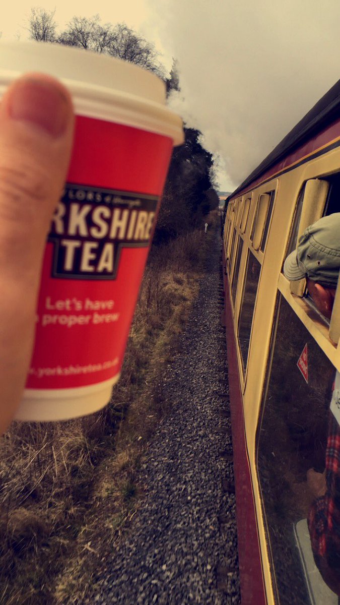 .<a href="/YorkshireTea/">Yorkshire Tea</a> #TeaOnTheTrain ft the Flying Scotsman on the <a href="/nymr/">North Yorkshire Moors Railway</a>