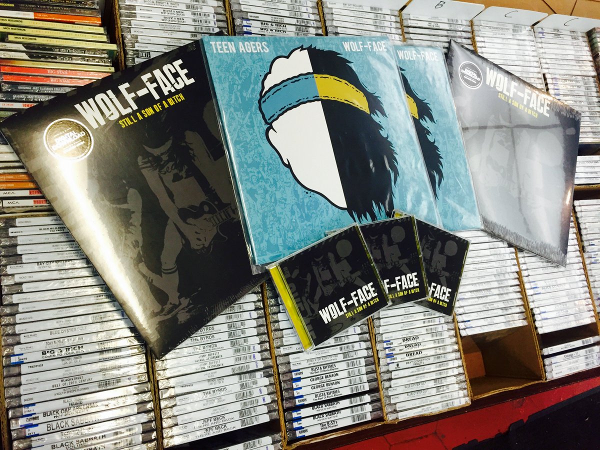 daddykool727's tweet photo. St. pete natives @wolffacepunk in the house! Check out this awesome local band! LPs and CDs available at the shop! https://t.co/IKbNXTJ8LS