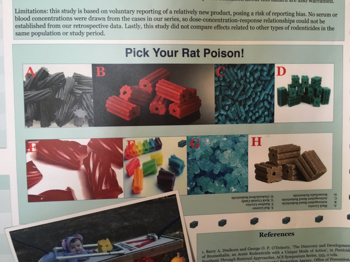 UMassTox's tweet photo. For the next time you're asking yourself why somebody would eat rat poison... #acmt2016 https://t.co/wAUmubj5Iq