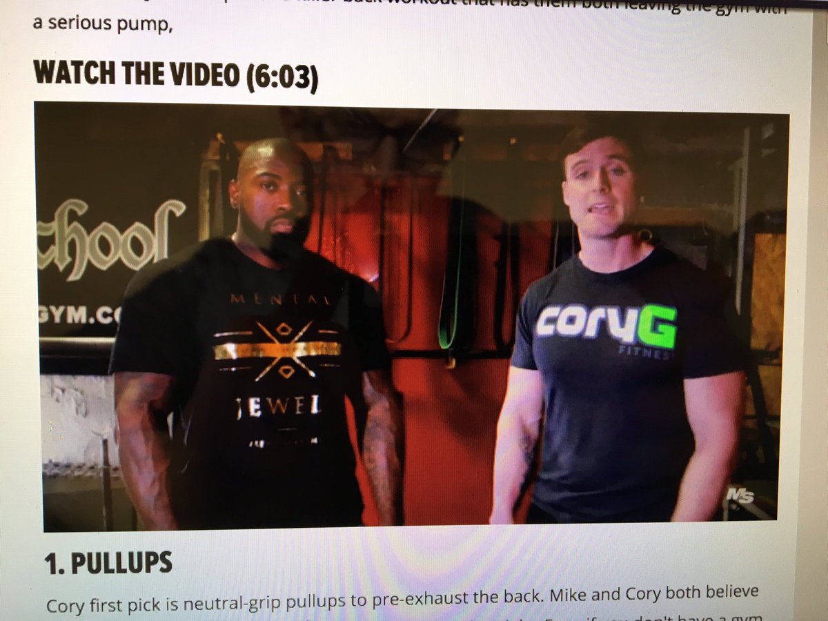 chadwickestey's tweet photo. Two of my favorites dude in fitness @corygfitness &amp; @mikerashid7 #BigBackWorkout https://t.co/ArIEUNlwjv