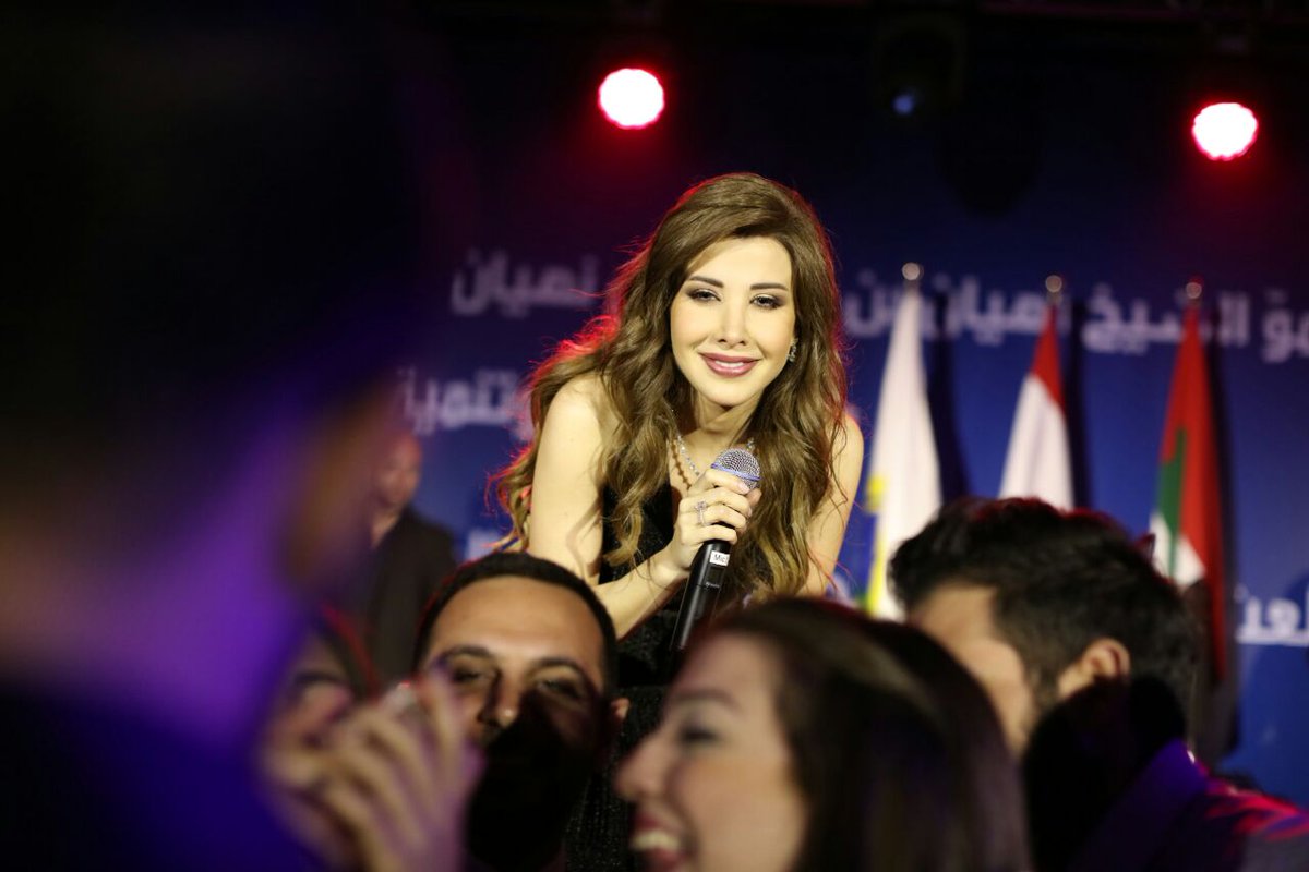 NancyAjram's tweet photo. Throwback to Balamand event in #dubai #nancyajram #university #gala https://t.co/W1c7Wc2S4r