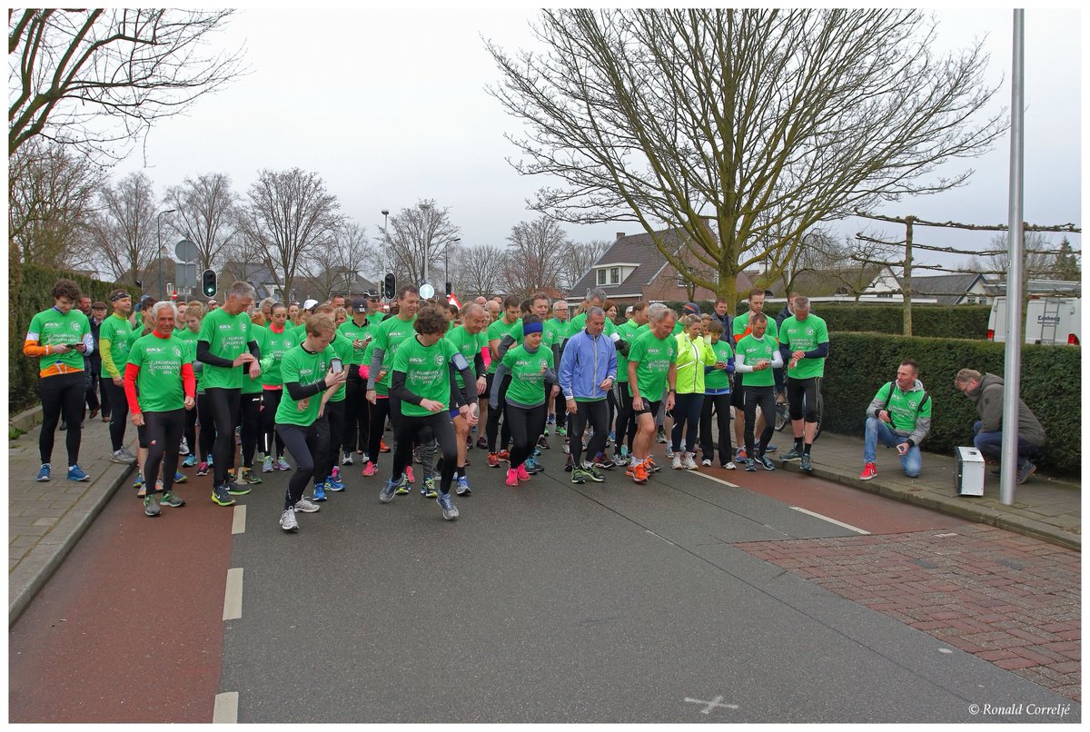 Maar liefst 155 deelnemers vandaag bij de 10e editie van de PalmPasenPolderloop #demeern  #leidscherijn #Run2b #PPP