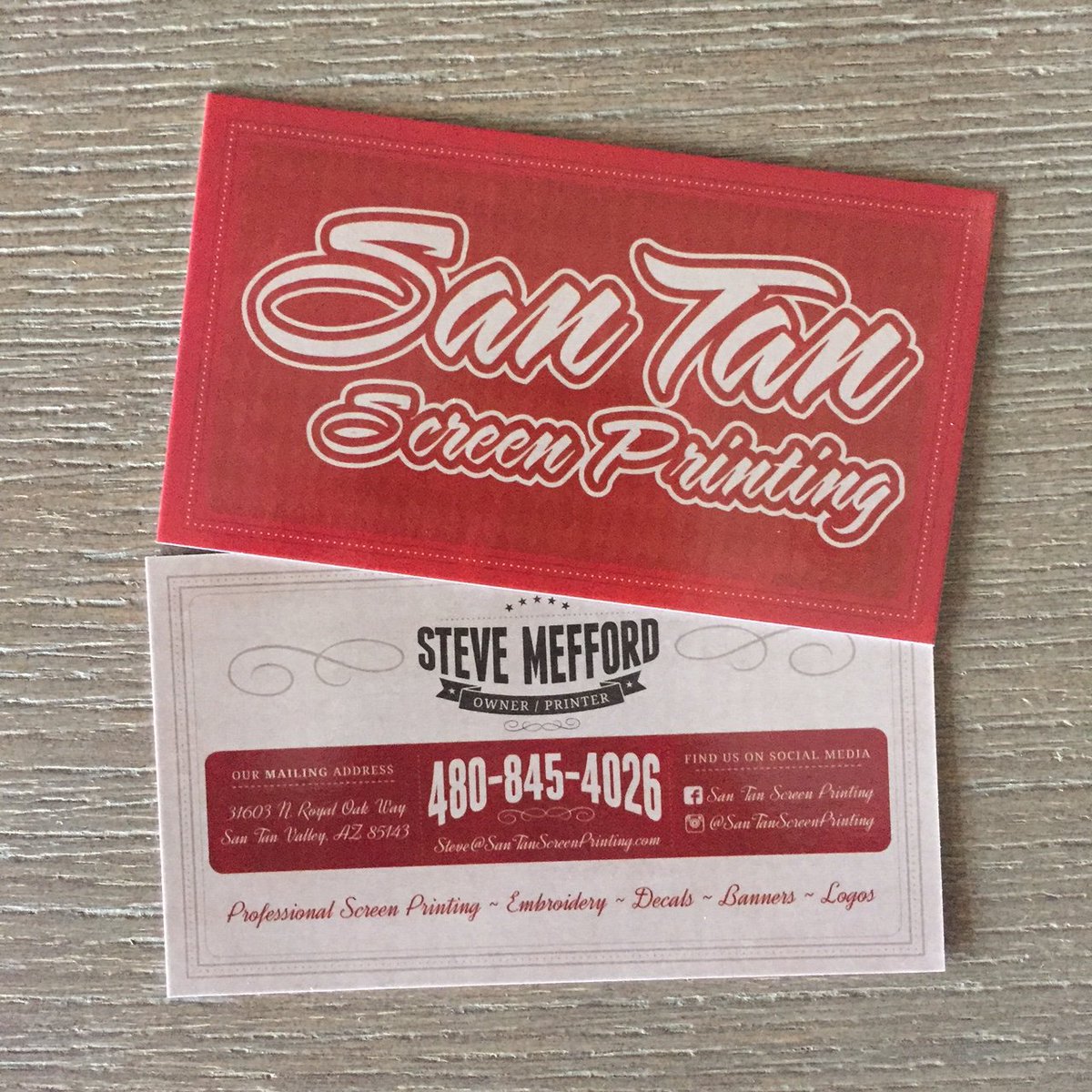 SenorPrintingCO's tweet photo. #BusinessCards for @SanTanScreenPrinting-Get 5000 cards for $99!!
#AzPrinting #ScreenPrinting #PrintCo #Printing https://t.co/rpOxyABzdL