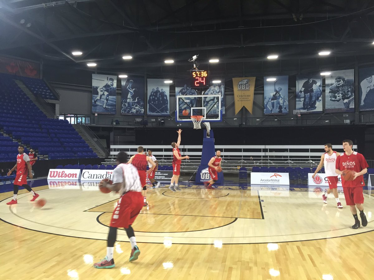 UCDinos's tweet image. Game day shoot at The Doug. #GoDinos #CISFinal8 #WeAreAllDinos #SportsnetU