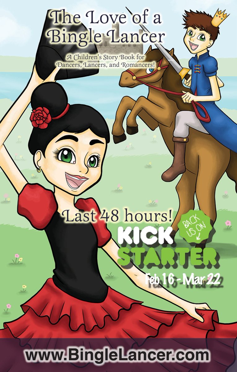 Almost 48 hours left to get The Love of a Bingle Lancer! Order it at BingleLancer.com! #art #childrensbook