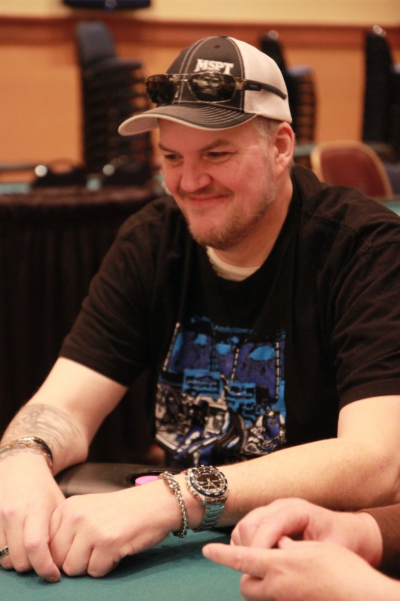 WSOZombies's tweet photo. Congrats @Kingofalltime19, who sported a WSOZ t-shirt on his way to cashing @msptpoker @MeskwakiCasino Main Event! https://t.co/yTyS0SS6c5