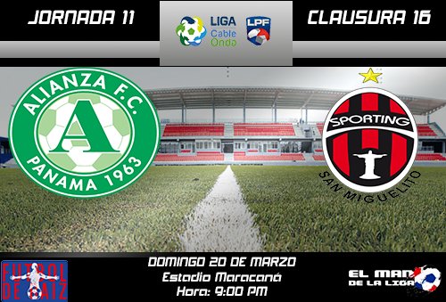 ELManDeLaLiga's tweet photo. Estos son los partidos para #HOY cerrando la #J11LPF del #Clausura16LPF de la @LPFpanama !
#TodosALaCancha https://t.co/wyjx6eDE0D