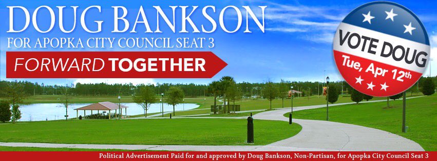Vote Doug Bankson April 12th.