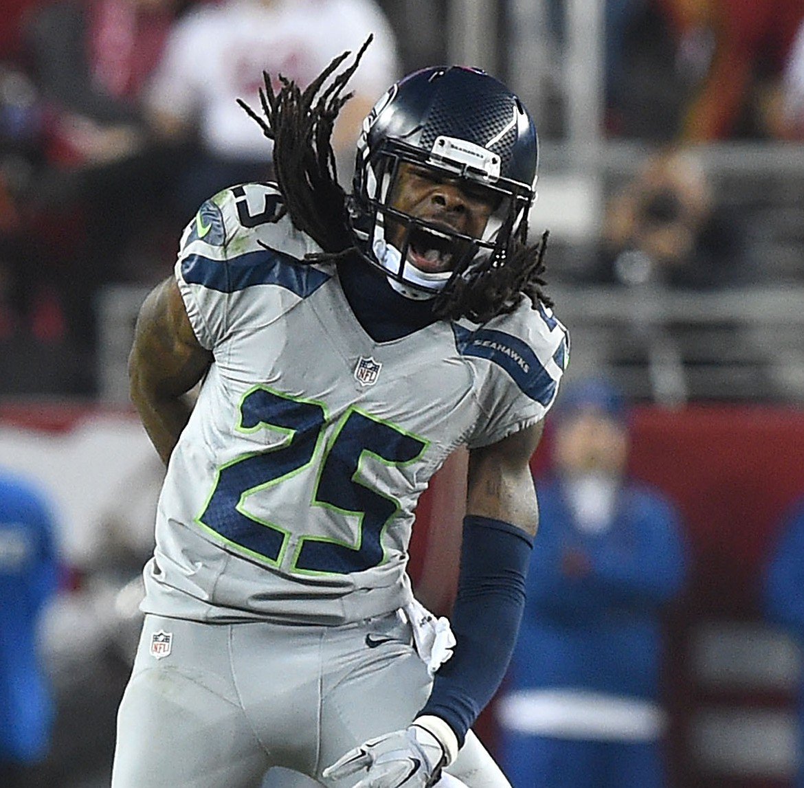 SNFonNBC's tweet photo. Richard Sherman says new ejection rule is 'foolish': https://t.co/32541KJBA2 https://t.co/XgJtbRbsJl