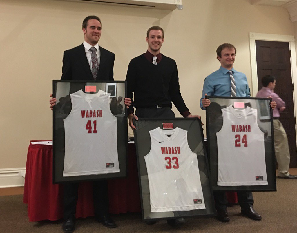 prezhess's tweet photo. Thank you Marcus, Dan and Austin for 4 terrific years of @WabashCollege Basketball @NCAC https://t.co/ojBYpguqRS