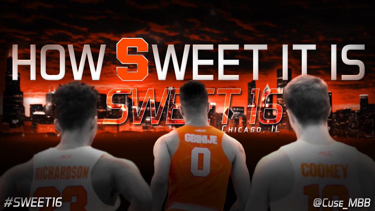 See you in Chicago!
🍊🏀 #CuseMode #Sweet16