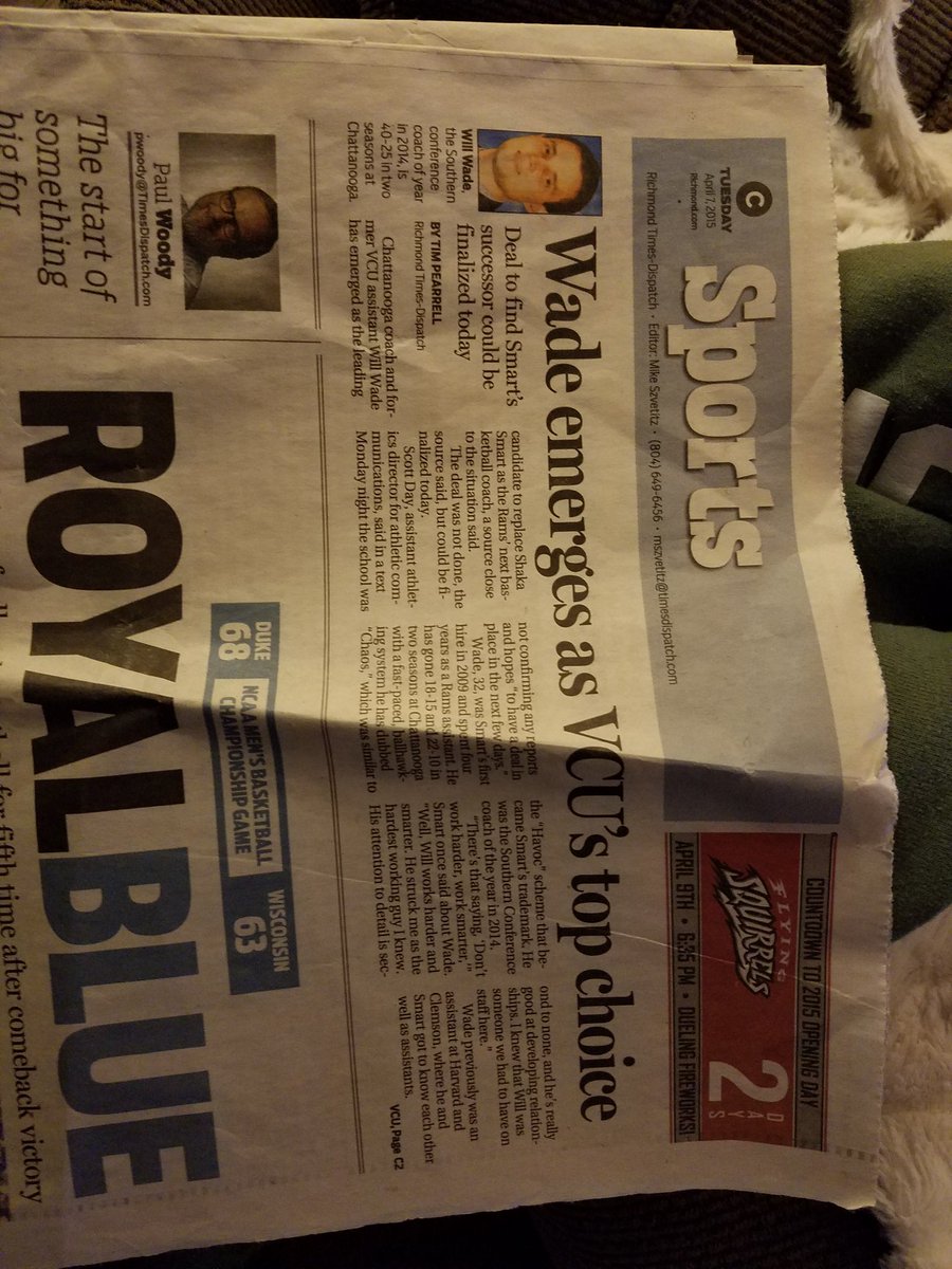 Digital_MavenJB's tweet image. Flashback to when #RVA was scratching their head wondering who @willwadevcu was. Great season coach Wade! #GoVCU