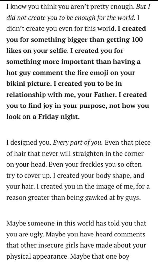 lexkbrett's tweet photo. Reposting this so I can pin it. Every girl needs to read this, it's worth it https://t.co/qF35IGqyJI