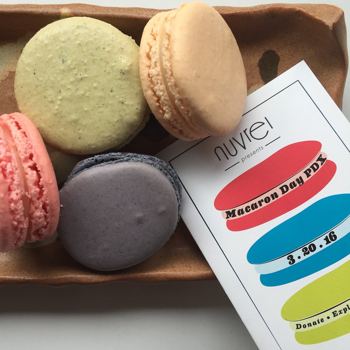 feastpdx's tweet photo. Gone in 60 seconds. ✨  It's #macarondaypdx so we had to stop by @Nuvrei to get our fill. #macaronday #FeastPDX https://t.co/0EteSYvLTT