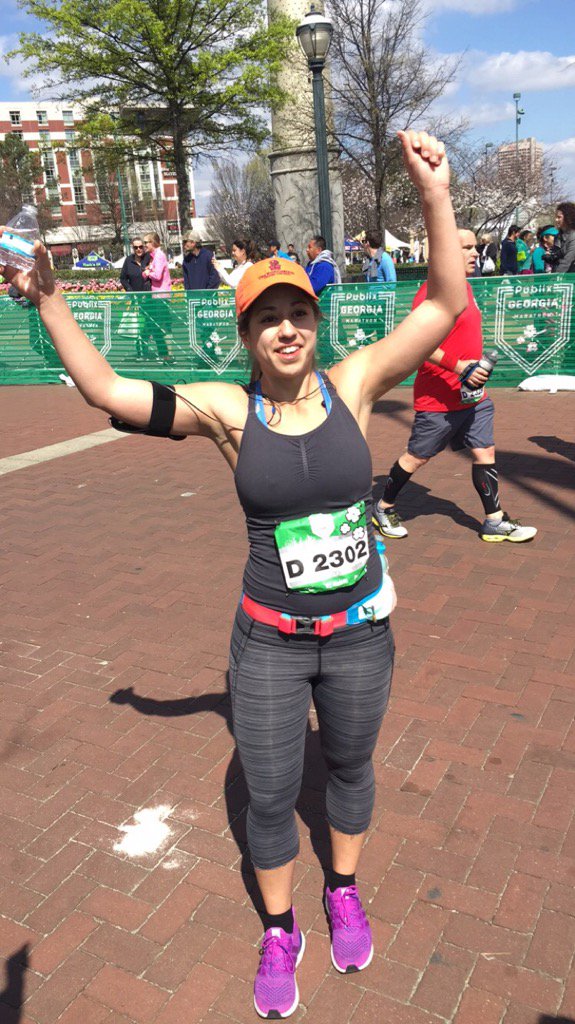 So proud of Ali today!!! She accomplished her first Marathon. My hero ....