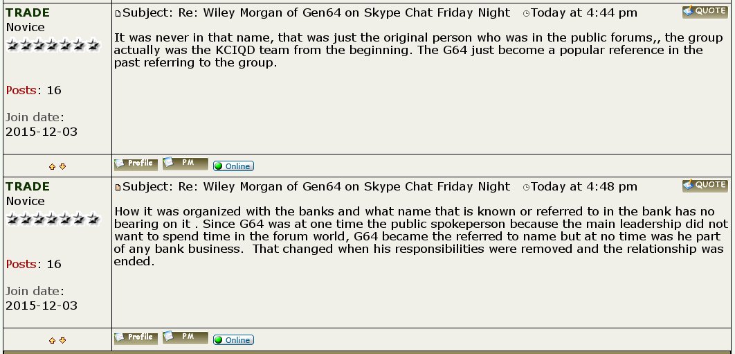 Wiley Morgan of Gen64 on Skype Chat Friday Night ~  Updated 6/10  - Page 3 CeB52r7VAAAk1eV