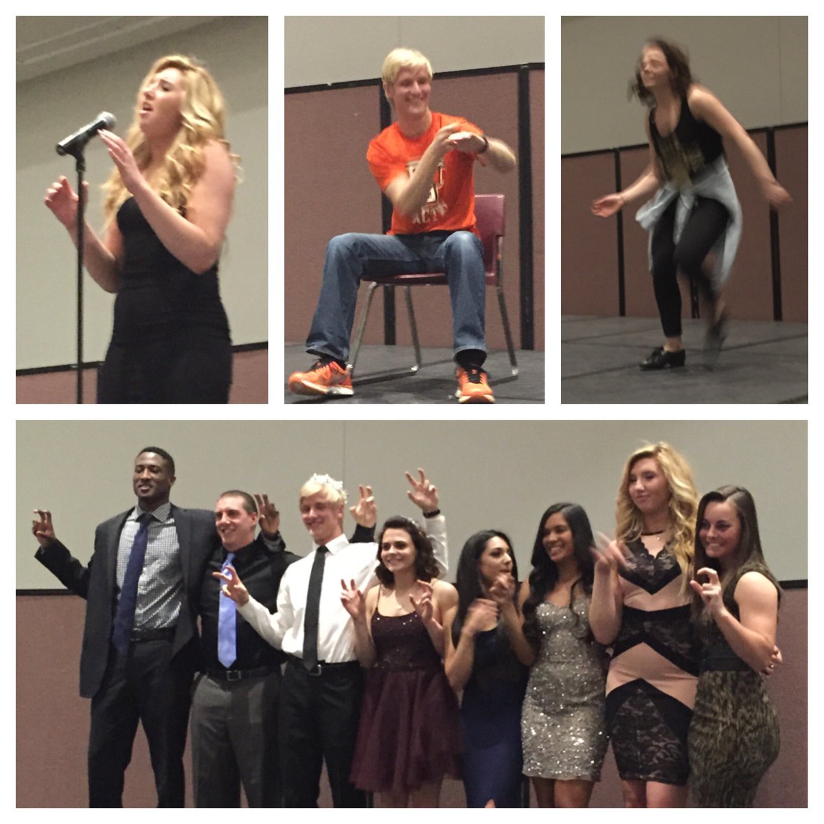 CoachJRoos's tweet photo. Congrats to Mens XC &amp; Womens Diving-lots of talent @ Falcon Pageant! Raised $465 for Special Olympics @bgsuathletics https://t.co/f8D5EpzPKa