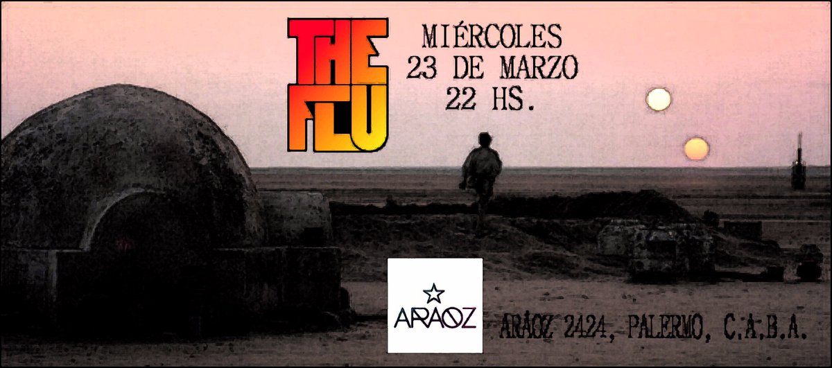 _TheFlu's tweet photo. Este miércoles 23 @_TheFlu en Club Aráoz!!! https://t.co/vpYesCrAcx