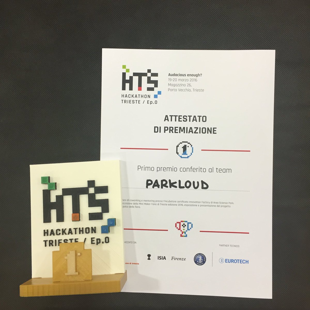 frenzbeps's tweet photo. "Community parking for sustainable cities"
Grazie @HackathonTS noi ci crediamo! #Trieste #Parkloud #letsrock https://t.co/ON5TfePFeA