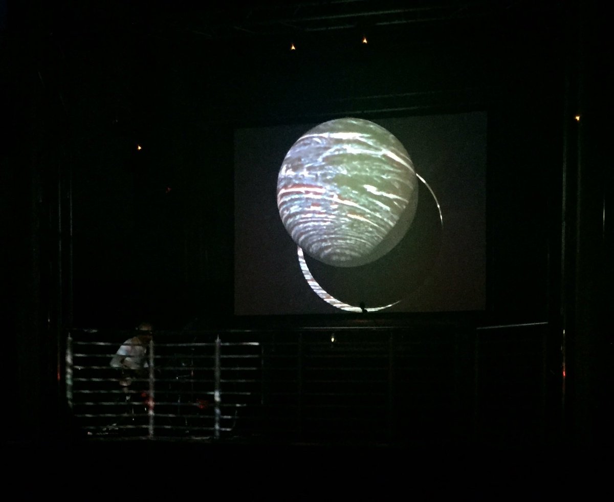 .@AdrenaAdrena11 playing their UK debut at Bring Your Own Beamer #Projections16 @VenueKent