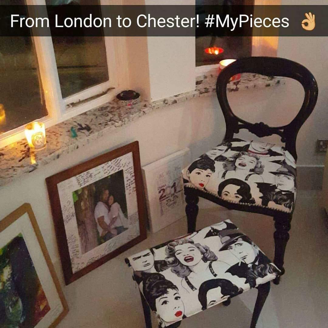 Forestnet123's tweet photo. Beautifully crafted bespoke furniture from @McClearyProject #MarilynMonroe #ChairandStool #TheMcClearyProject 🎨 https://t.co/5RW1MYbwav