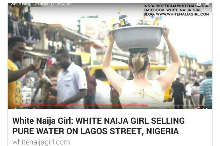 MissMoneyDoktor's tweet photo. #RETWEET like and comment on WHITENAIJAGIRL selling pure water on Lagos steet https://t.co/80P1wf9H25 https://t.co/5YfufSQwEb