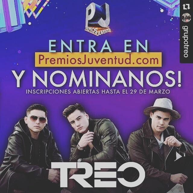 iambrigetti's tweet photo. Vamos a nominar a  @GrupoTreo 👌 en  @PremiosJuventud https://t.co/uoQwBvrV6R