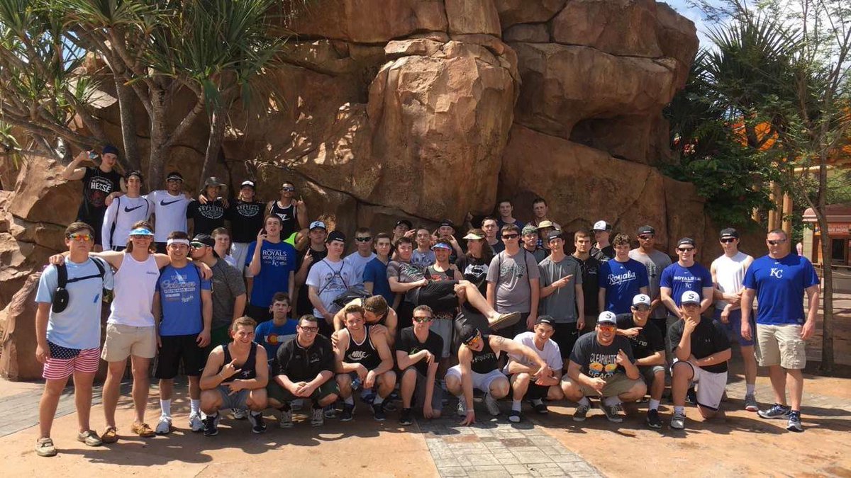 Staley_Baseball's tweet photo. R&amp;R B4 the #springbattle #FalconsTakeOverUniversal Season Starts 2morrow! #unfinishedbuisness @SHSFalcons https://t.co/qaqvrLynIu