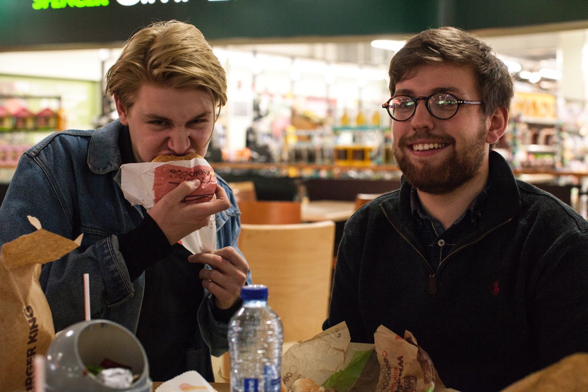 AboutAYear's tweet photo. It's safe to say you can't make a film without a brief stop to #BurgerKing #Filmmaking on a Budget. https://t.co/Sn2mz6q7Y5