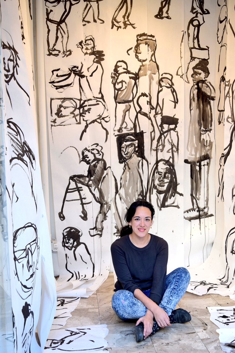 ManaContemp's tweet image. On view @frontartspace, don't miss Mana artist-in-residence Maria de los Angeles' work: ow.ly/ZJntF