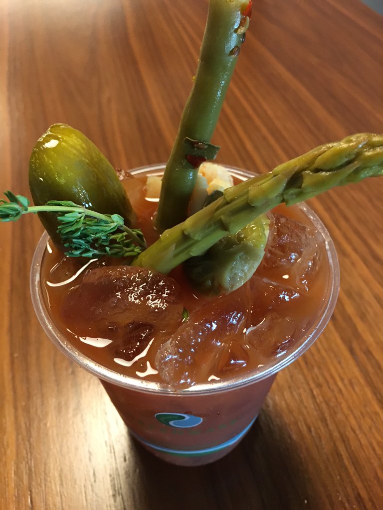 SmashedTomatoes's tweet photo. Had this awesome thyme infused #vodka #bloodymary | definitely going to start using more often https://t.co/euuDxHru8j