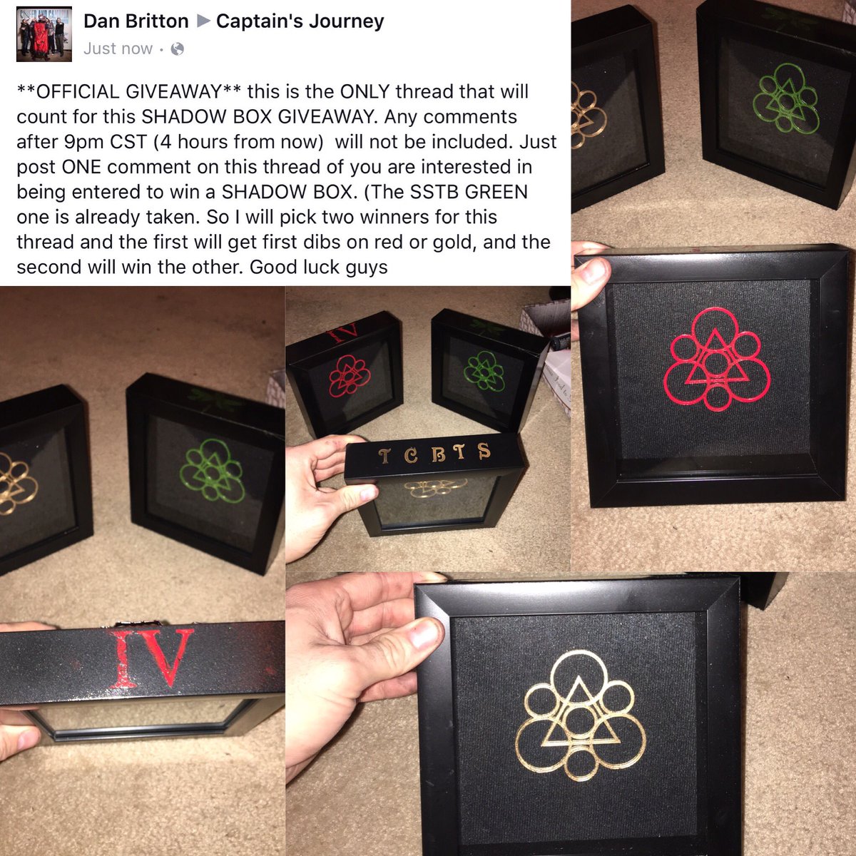 CapKey717's tweet photo. Follow the link in my bio and you'll find the giveaway thread there! #captainsjourney #captainkeywork @coheed https://t.co/Oz3D7ObOWl