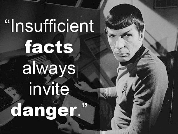 beertrekkie's tweet photo. Insufficient facts always invite danger!
#spockquotes #spock #mrspock #startrek #trekyourself https://t.co/LuT7tRqlvA