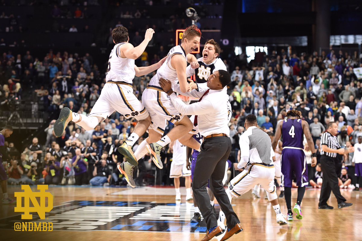 NDmbb's tweet image. THE THRILL OF VICTORY.

#NotDoneYet