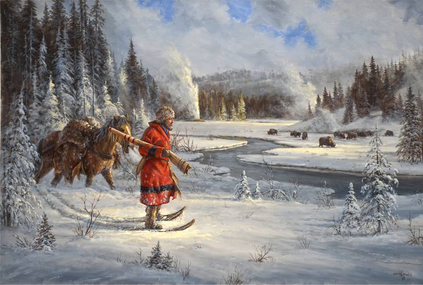 MountainManWin's tweet photo. #JohnColter, naked and without weapons or food, escaped the Blackfeet and walked 250 miles to the #YellowstoneRiver! https://t.co/y5cEA23Mal