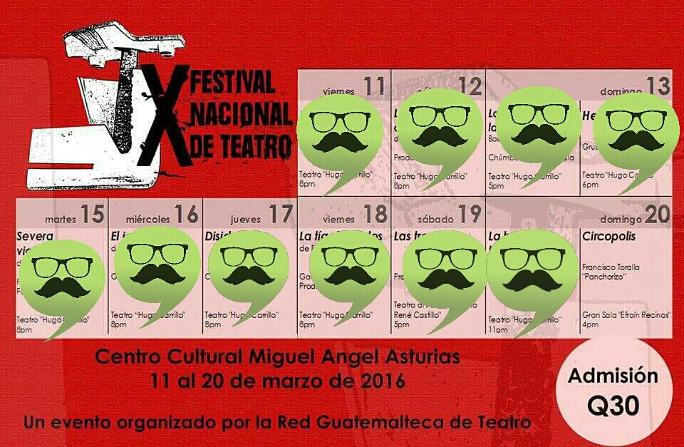 rumores_gt's tweet image. Primera llamada para el gran final del 10mo. Festival de teatro en el @CcmaaG a cargo de #circopolis de #panchorizo