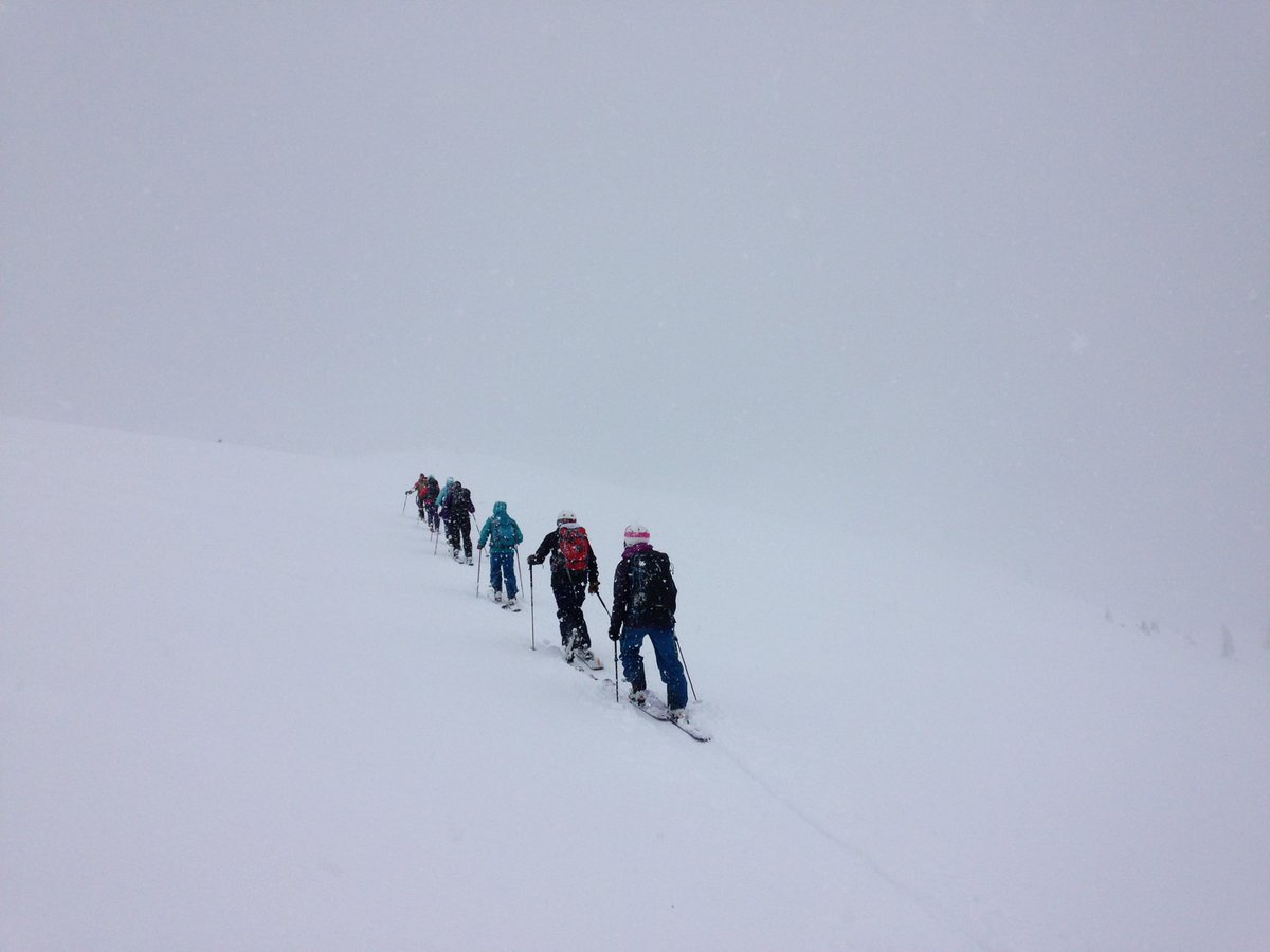 Arcteryx's tweet photo. Great stormy day in the Whistler Backcountry with @winterstokefest @AltusMtnGuides https://t.co/weG4F84gaR