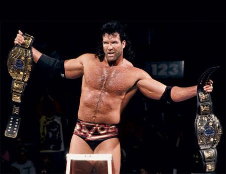 WWE__History's tweet photo. March 20th 1994, WM10. Razor Ramon beat HBK to win the IC Title in the first ever televised Ladder Match in the #WWE https://t.co/k5dWFUrRi9