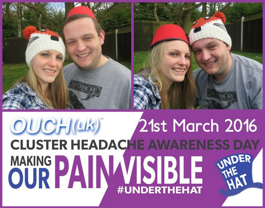 chloeabailey's tweet photo. Fraser &amp; I are #underthehat for #ClusterHeadache Awareness Day tomorrow! Please share @itvthismorning @Schofe https://t.co/nFQK8GYkwH
