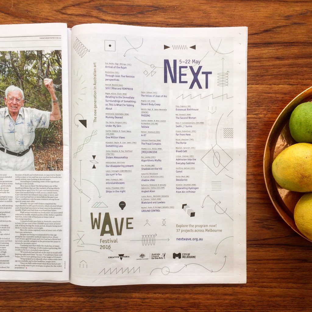 carlamckee's tweet photo. @Next_Wave in @SatPaper this weekend 😁✌️ https://t.co/7YbgvJe2I4