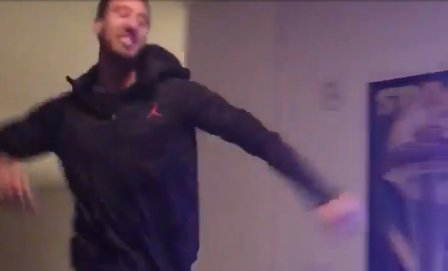 espn's tweet photo. Wisconsin's game-winning 3 made Frank Kaminsky and other famous Badgers very, very happy: https://t.co/0oxGu0Kvhw https://t.co/wl6xVjMdNy