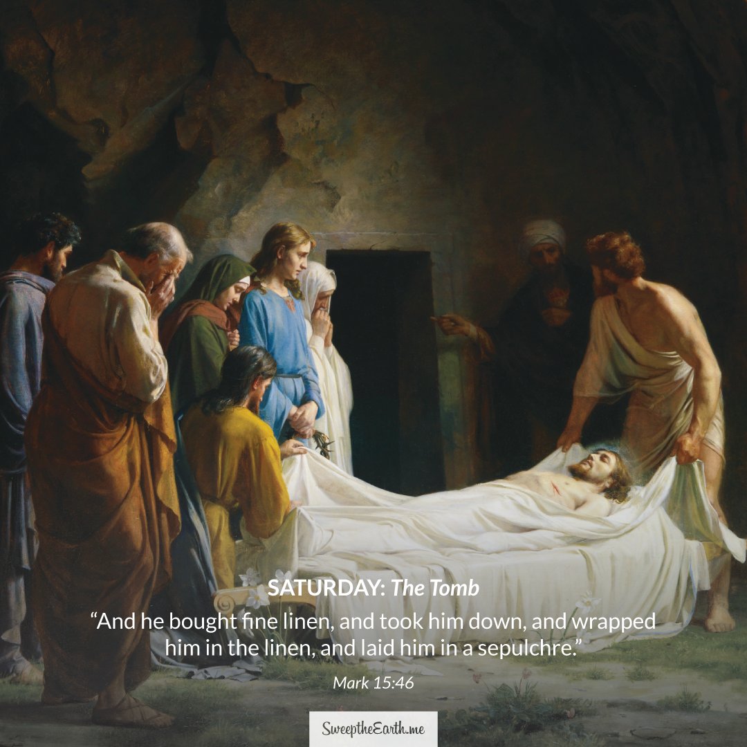 _sweeptheearth's tweet photo. ...and laid him in a sepulchre. –Mark 15:46 #sweeptheearth #sharegoodness #easter #hallelujah https://t.co/SvJw7KgNxw