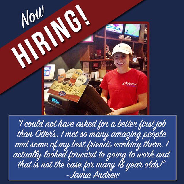 otterschicken's tweet photo. @ThisIsSpartaSGA We're hiring for our new Cumberland Pointe location! Details are on our FB page- Please share! https://t.co/6qxdacaLsH