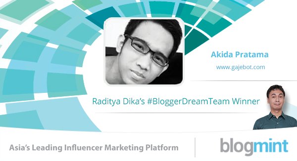 Blogmint_ID's tweet photo. Selamat untuk @Qdda udah jadi bagian tim blogger Impiannya @radityadika #BloggerDreamTeam https://t.co/XLkzp85bTd